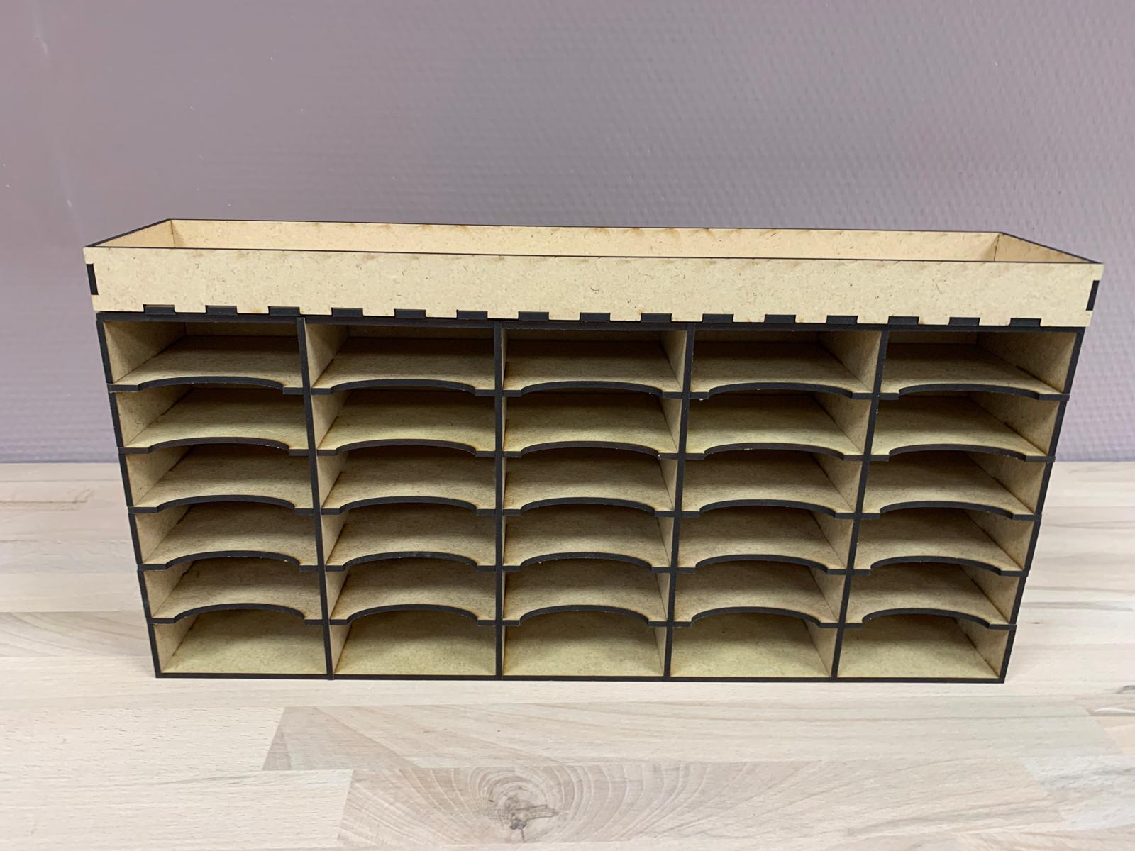 Aufsatz für Stempelkissenregal Tiefe 80 mm