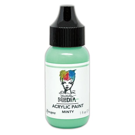 Dina Wakley MEdia Heavy Body Acrylic Paints Minty 1 fl oz  Dina Wakley MEdia Heavy Body Acrylic Paints Minty 1 fl oz