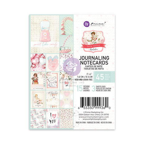 prima-marketing-love-notes-3x4-inch-journaling-car