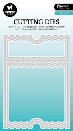 Studio Light Cutting dies Ticket card shape Essentials nr.822 Studio Light Cutting dies Ticket card shape Essentials nr.822