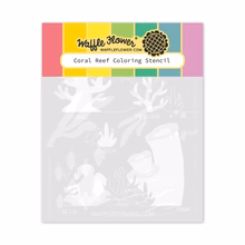 Waffle Flower - Coral Reef Coloring Stencil