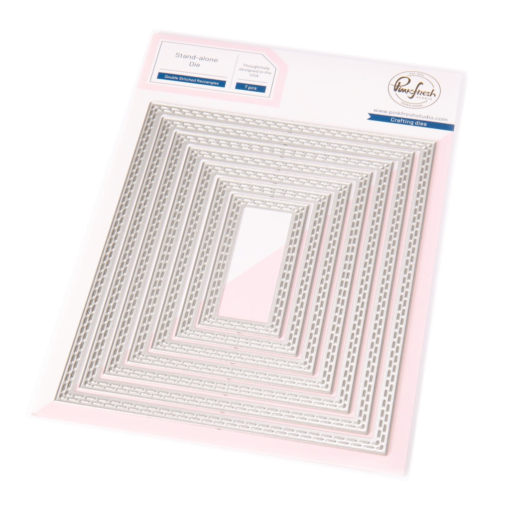 Pinkfresh Studio -  Essentials: Double Stitched Rectangles die