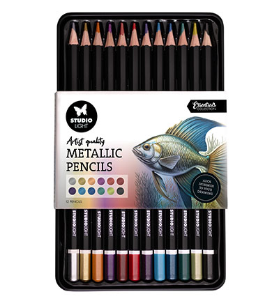 SL - Pencils 12 Colors with metallic finish Essentials nr.02
