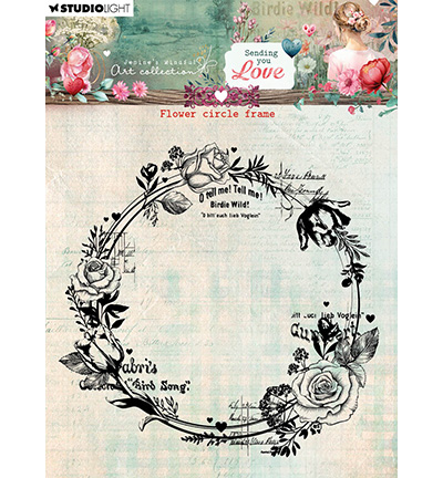 Studio Light - Flower Circle Frame Sending You Love nr.796