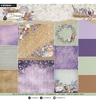 Paper Pad Background Diary of Dreams nr.295