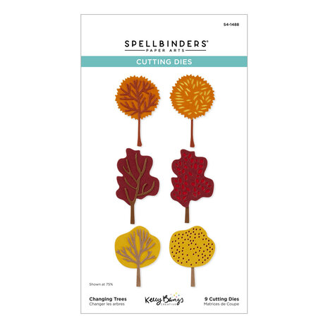 Spellbinders - Autumn Archives Etched Dies Changing Trees 