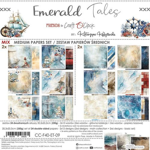 Craft O'Clock Paper Pack "Emerald Tales - 20,3x20,3cm"