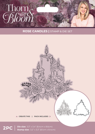 CC - Thorn & Bloom Stamp & Die Rose Candles