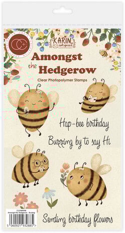 Craft Consortium - Amongst the Hedgerow A6 Clear Photopolymer Stamps Buzzing