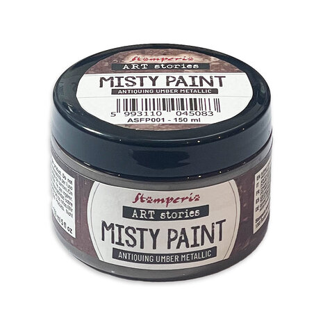 Stamperia - Art Stories Misty Paint Metallic Antiquing Umber 150ml 