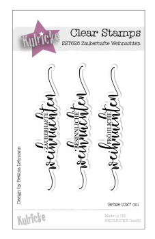 Kulricke Stanzschablone + Stempelset "Zauberhafte Weihnachten" Craft Die/Clear Stamp Kulricke Stanzschablone + Stempelset "Zauberhafte Weihnachten" Craft Die/Clear Stamp