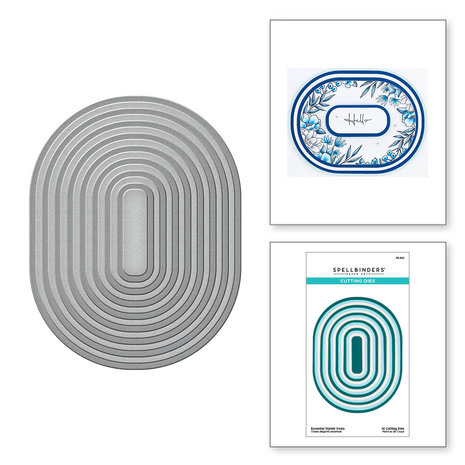 Spellbinders - Essential Stylish Ovals Etched Dies