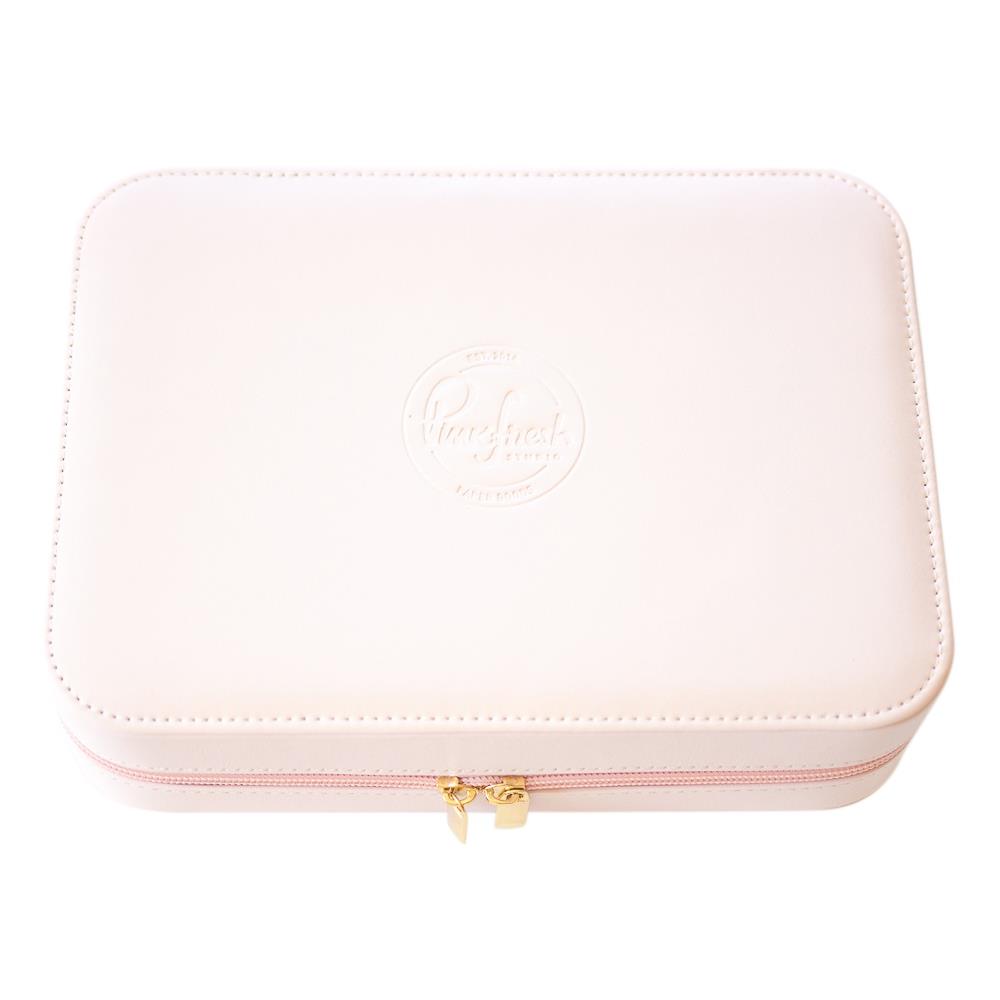 Pinkfresh Studio Faux Leather Ink Cube Holder Zipper Box - Holds 48 Cubes 