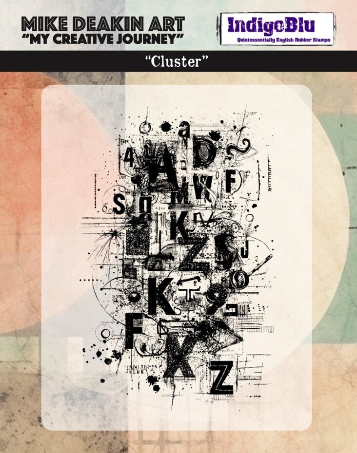 IndigoBlu - Cluster Solo Red Rubber Stamp