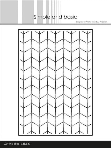 Simple and Basic die "A6 - Chevrons" Simple and Basic die "A6 - Chevrons"