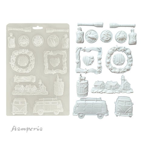 Stamperia - Silent Sea A4 Soft Mould