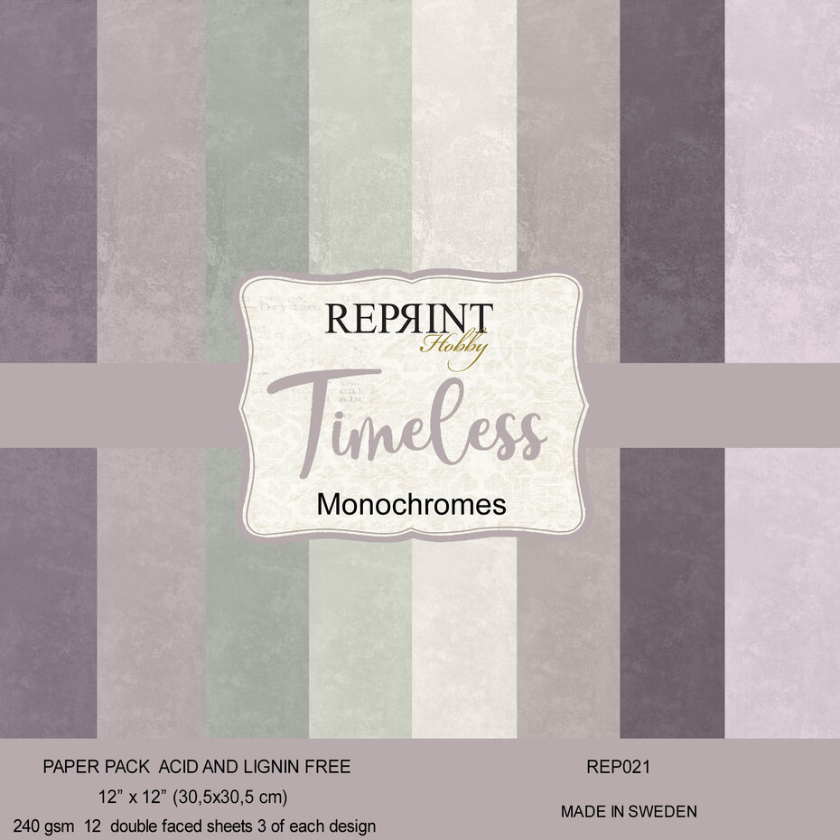 Reprint - Timeless 12x12 Inch Cardstock