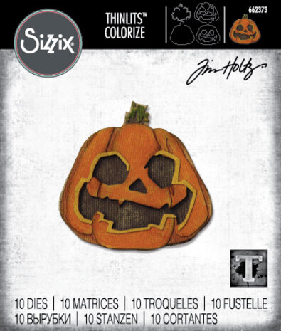Sizzix Thinlits Die by Tim Holtz Layered Jack-o-Lantern (10pcs