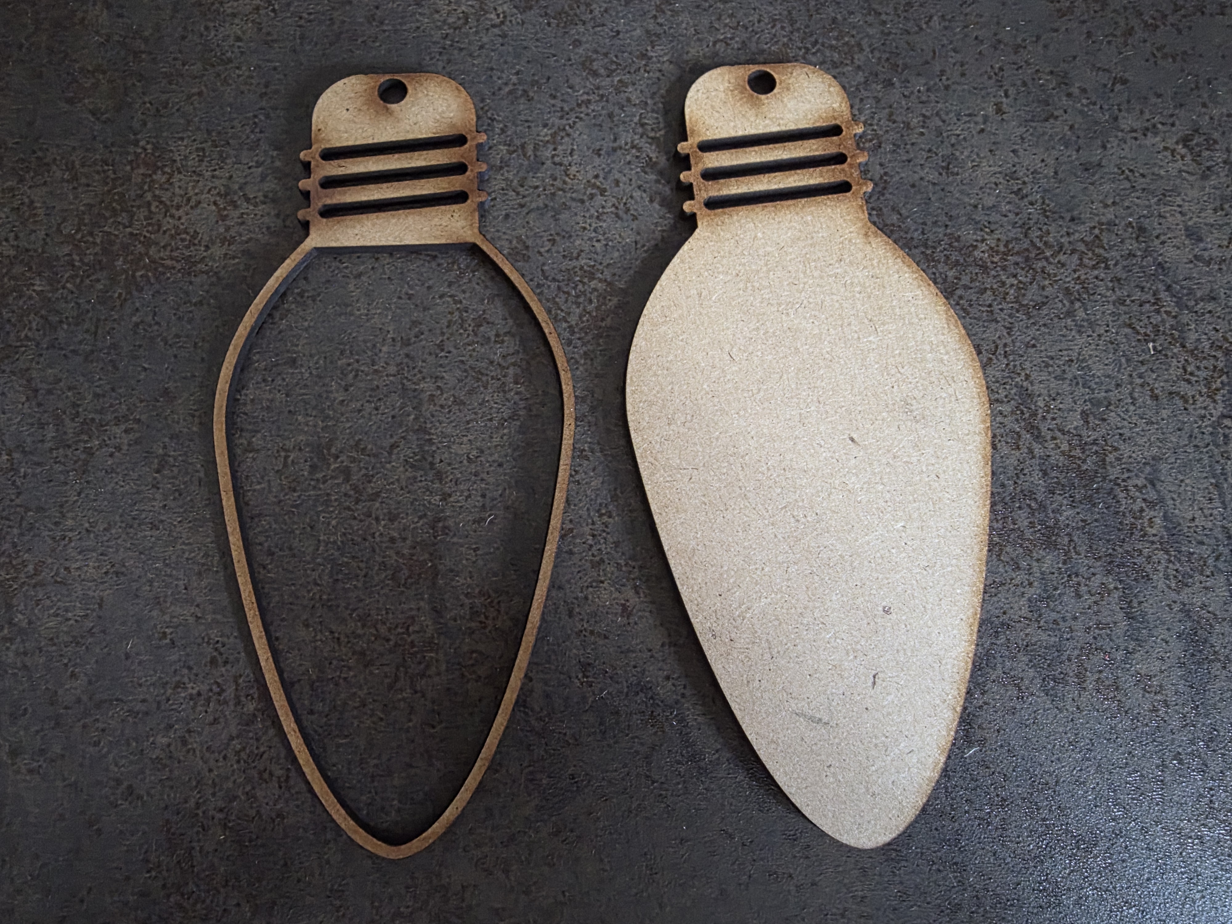 MDF - Glühbirne 4  - 2tlg.