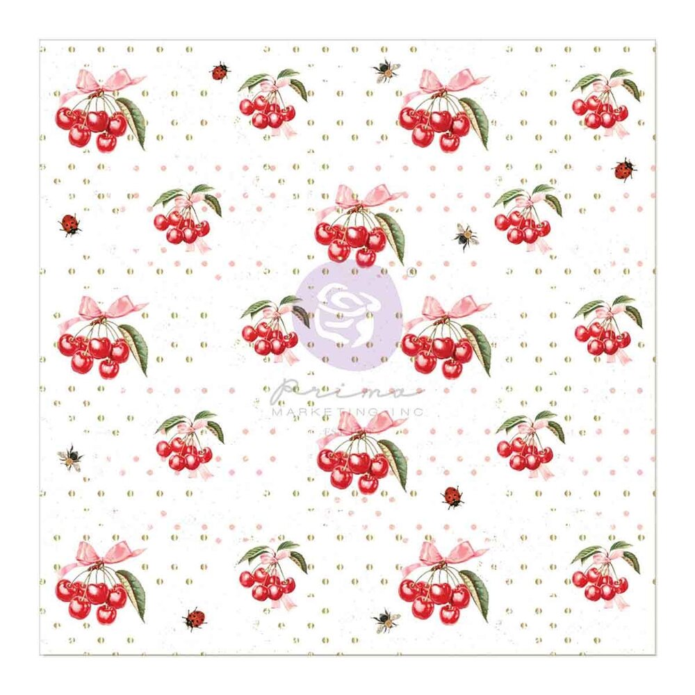 Prima Marketing - Cherry Sweet 12x12 Inch Acetate Sheet