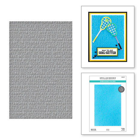 Spellbinders - Sports Talk Embossing Folder
