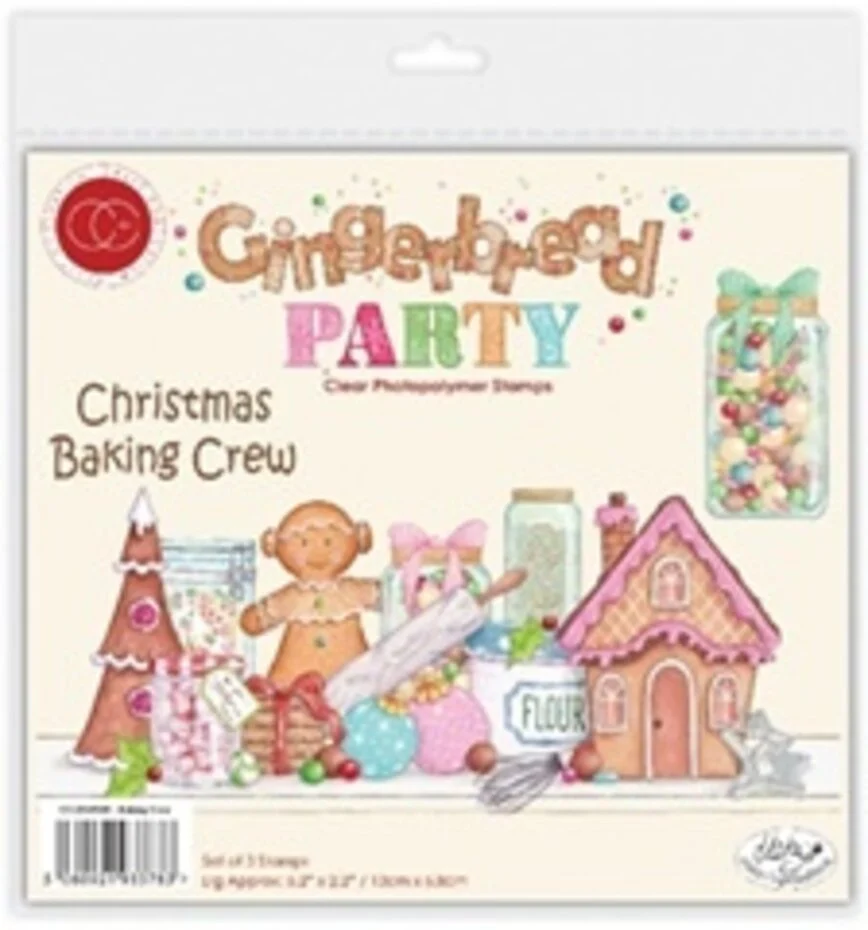Craft Consortium - Gingerbread Party A6 Photopolymer Stamp Set Cookie Tester by Helz Cuppleditch