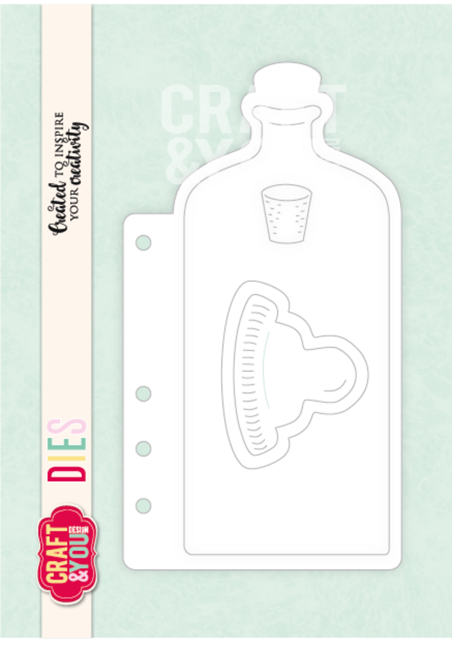 Craft & You Design - Bottle Journal Base Dies by Bea
