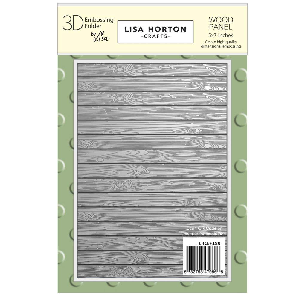 Lisa Horton Crafts Embossing Folder And Die 5"X7" - Wood Panel Lisa Horton Crafts Embossing Folder And Die 5"X7" - Wood Panel