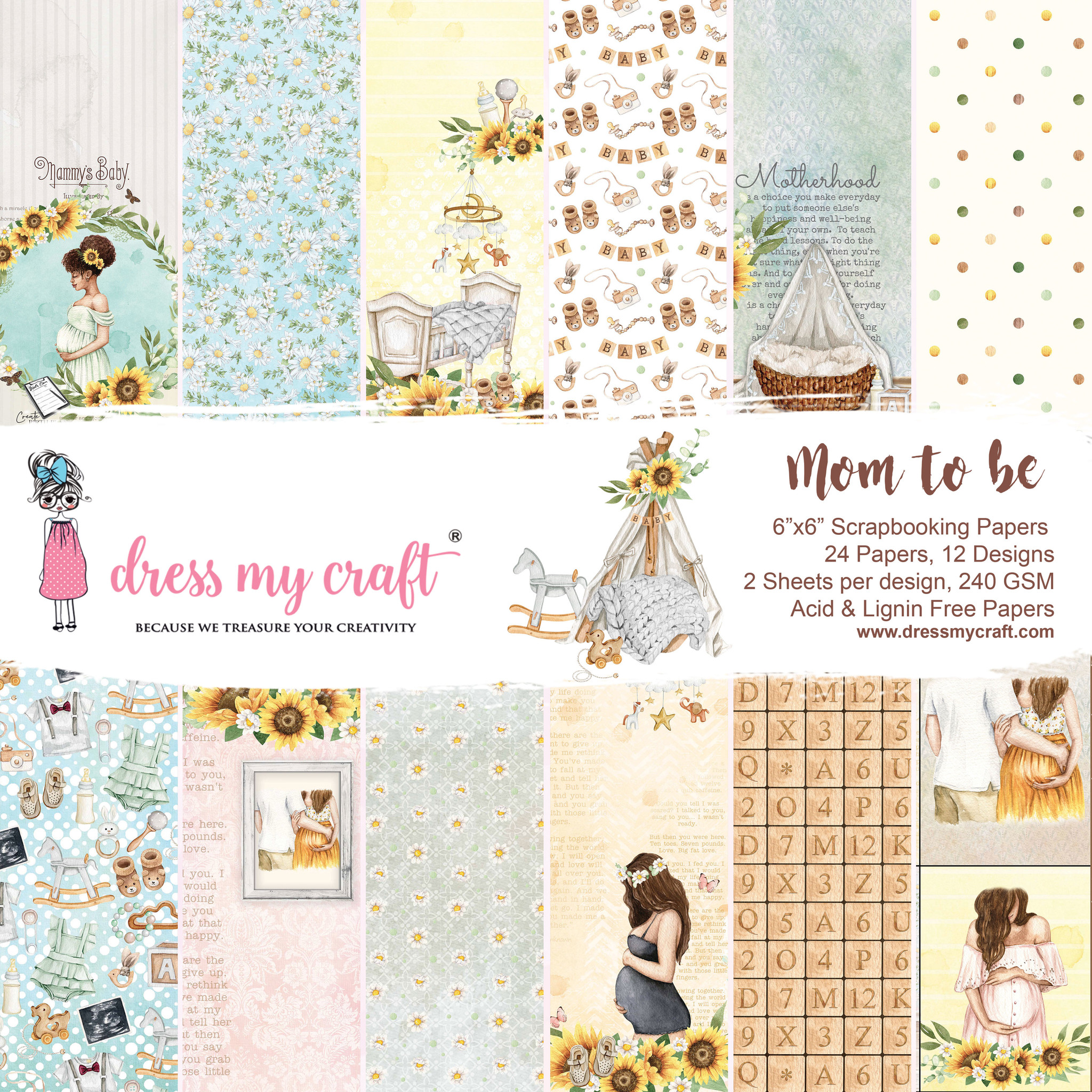 dress-my-craft-mom-to-be-6x6-inch-paper-pad-dmcp58