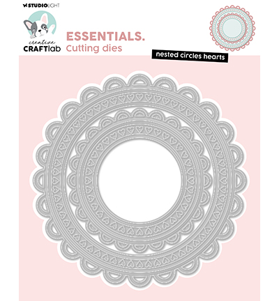SL - Nested circles hearts Essentials nr.1007