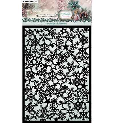 Studio Light - Stencil  Snowflake pattern Christmas Blush nr. 375