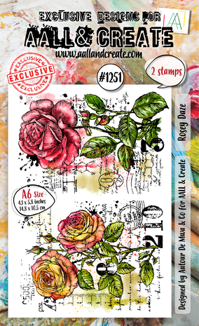AALL & Create - Stamp Set A6 Rosey Daze AALL & Create - Stamp Set A6 Rosey Daze