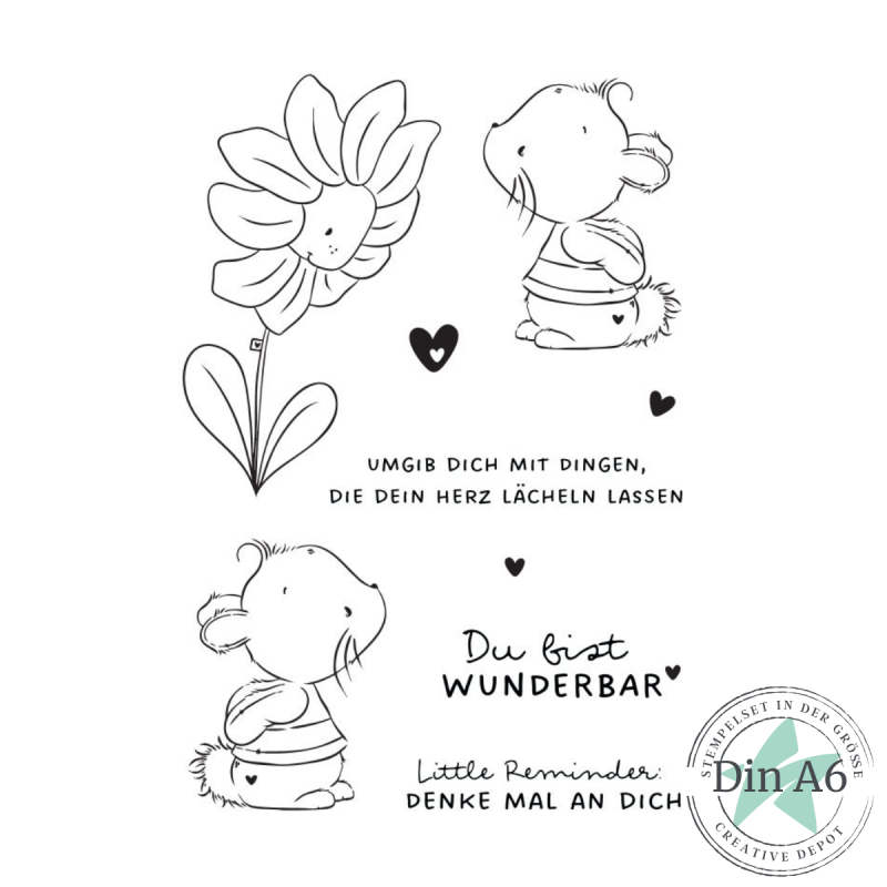 Creative Depot - Stempelset - Blumengrüße  Creative Depot - Stempelset - Blumengrüße