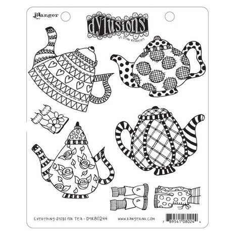 Dyan Reaveley Dylusions Stamps Everything Stops for Tea