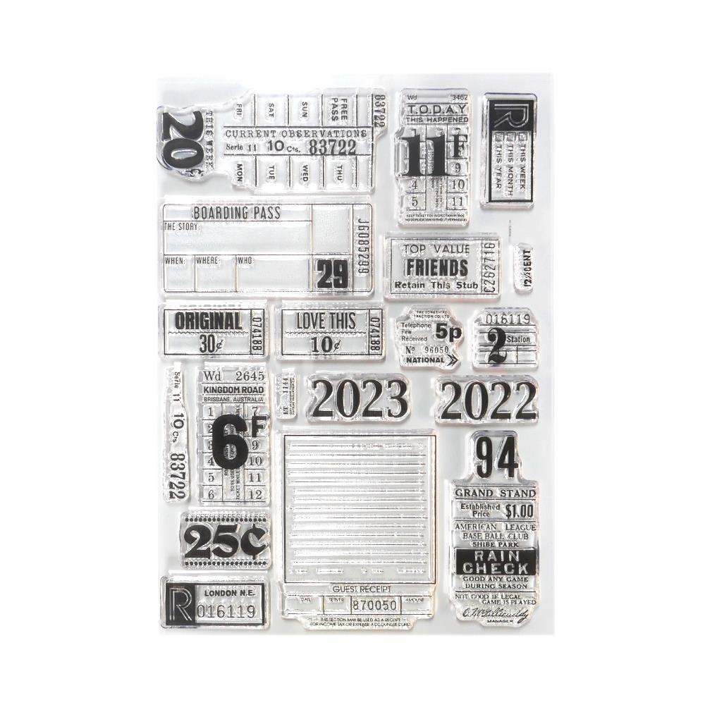 Elizabeth Craft Clear Stamps  - Tickets