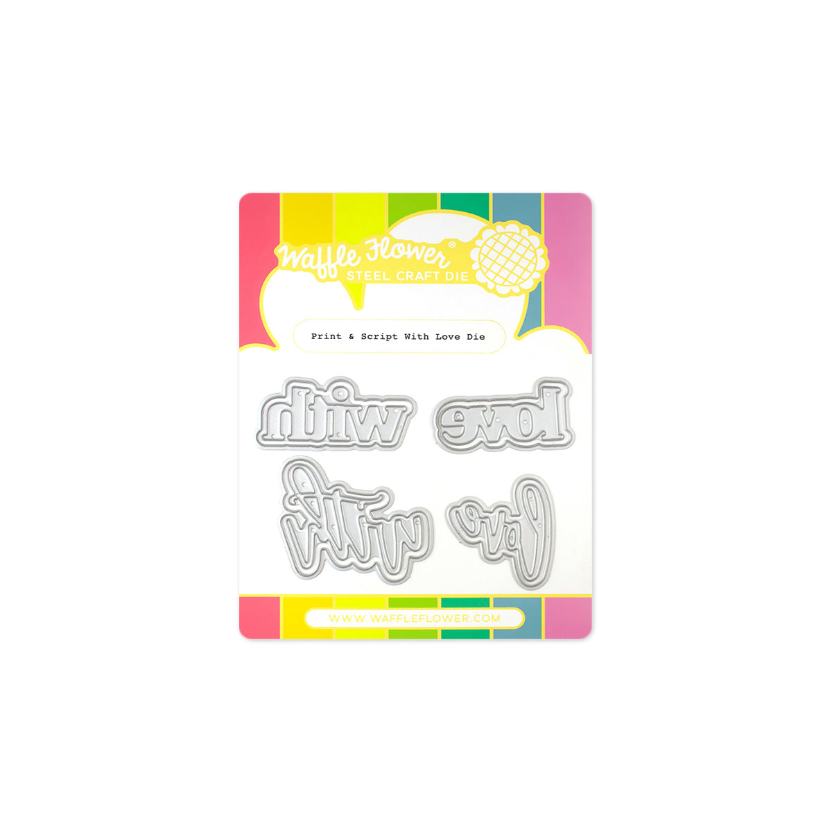 Waffle Flower - Print & Script With Love Die Waffle Flower - Print & Script With Love Die