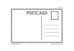 Sweet Poppy Stencil: Postcard Sweet Poppy Stencil: Postcard