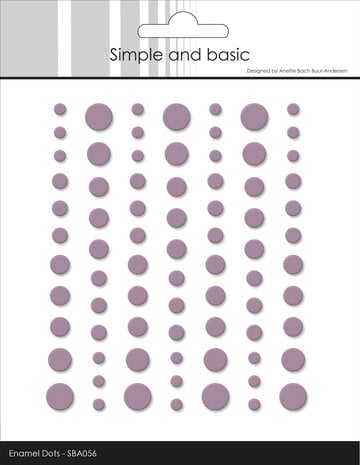 Simple and Basic - Matte Enamel Dots Heather (77pcs)