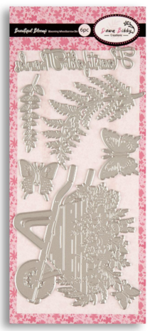 Dawn Bibby - Beautiful Blooms Blooming Wheelbarrow Die DL Dawn Bibby - Beautiful Blooms Blooming Wheelbarrow Die DL