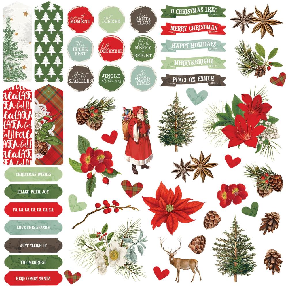 49 And Market Chipboard Set - Evergreen Season 49 And Market Chipboard Set - Evergreen Season