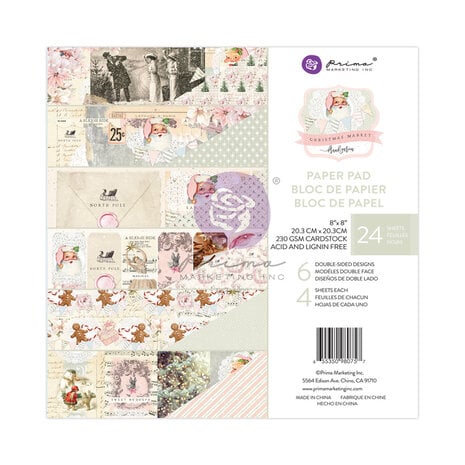 Prima Marketing - Christmas Market 8x8 Inch Paper Pad