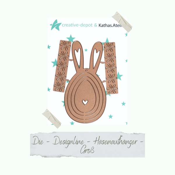 Creative Depot -  Die - Designline - Hasenaufhänger - groß 