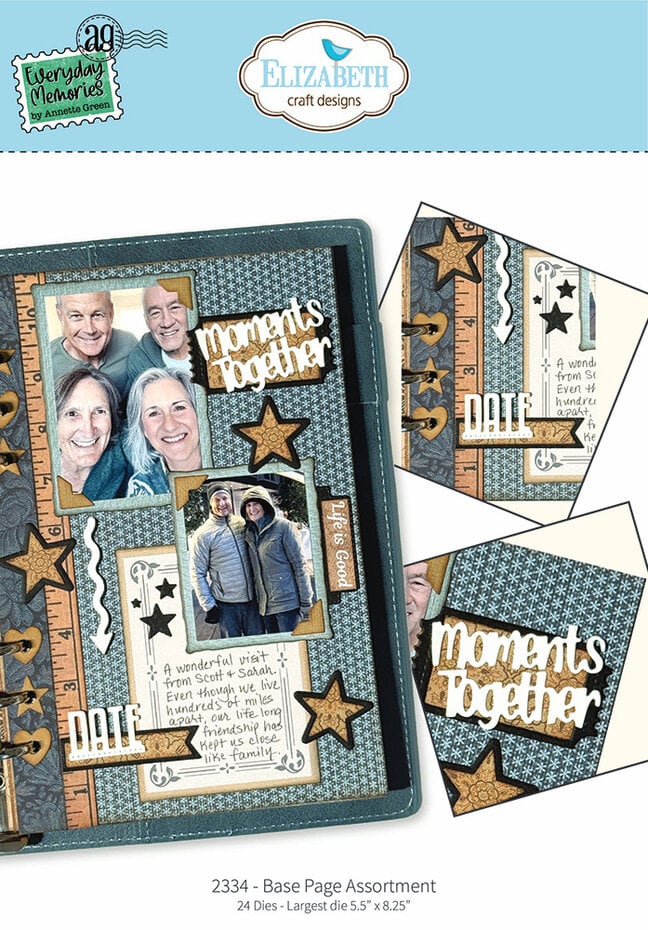 Elizabeth Craft Designs - Delightful Discovery Die - Base Page Assortment