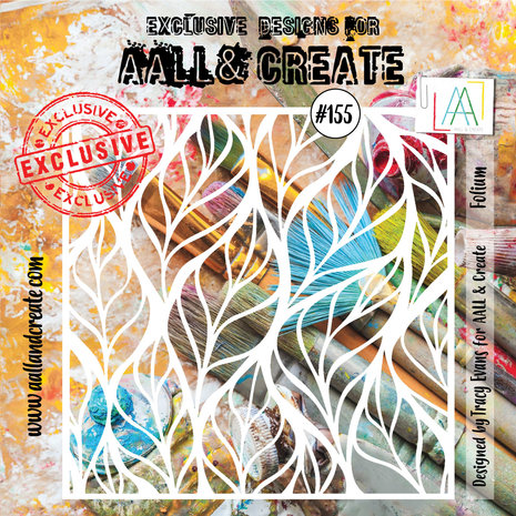 AALL & Create - Stencil 6x6 Inch Folium