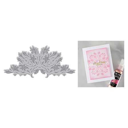 Hero Arts - Hero Arts Lavish Flourish BetterPress + Foil Plate from the Lovely Letterpress Collection Hero Arts - Hero Arts Lavish Flourish BetterPress + Foil Plate from the Lovely Letterpress Collection