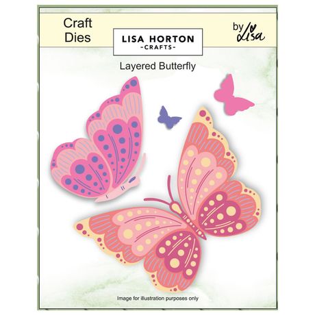 Lisa Horton Crafts Florals Die Set - Splendid Layered Butterfly