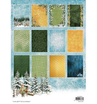 Studio Light - Design-Papierblock – Background Paper Christmas Forest Nr. 474