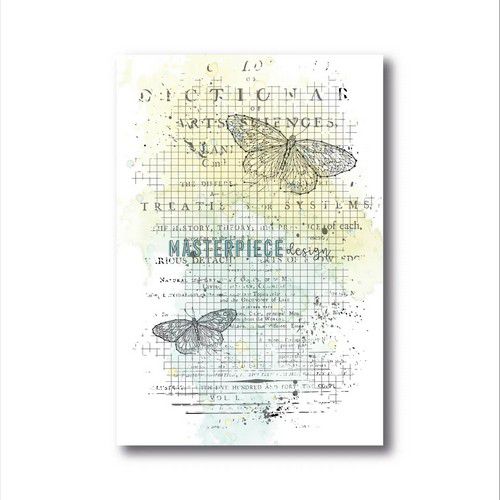 Masterpiece Clear Stempelset - Butterfly Grid 4x6