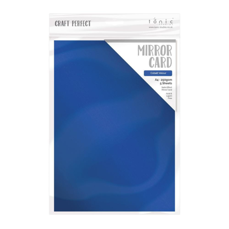Tonic Craft Perfect - Mirror Card A4 Satin Cobalt Velour