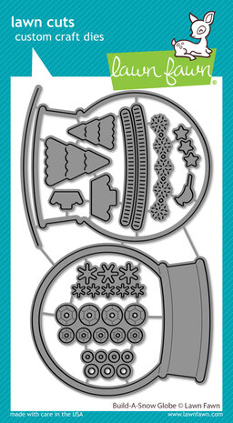 Lawn Fawn -Build-A-Snow Globe Lawn Cuts Dies Lawn Fawn -Build-A-Snow Globe Lawn Cuts Dies